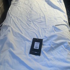 Ladies white dress with spilt